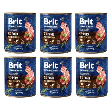 Brit Premium by Nature 6 x puszka 800g wieprzowina